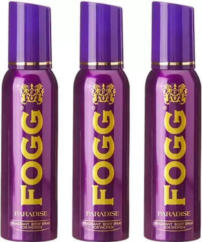 FOGG Paradise Deodorant Spray - For Women  (150 ml each) (pack of 3)