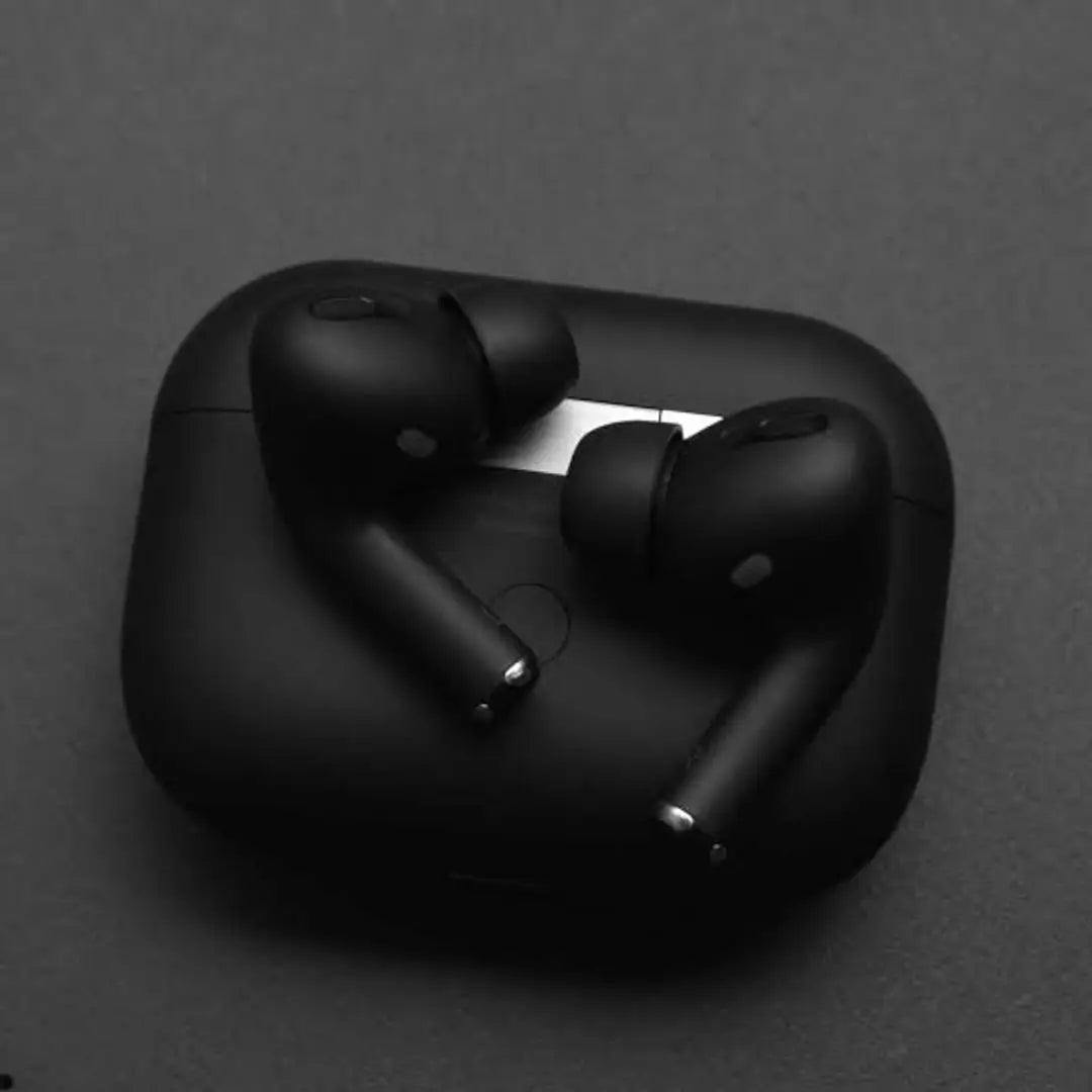 Black Airpods Pro Bluetooth 5.2 Connectivity premium Quality