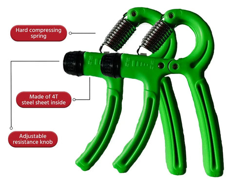 Grip Strength Trainer 2 Pack, Hand Grip Exerciser Strengthener with Adjustable Resistance, Forearm Strengthener, Hand Exerciser for Muscle Building and Injury Recovery