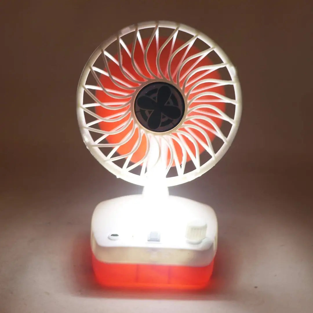 RECHARGEBLE FAN WITH LED LIGHT
