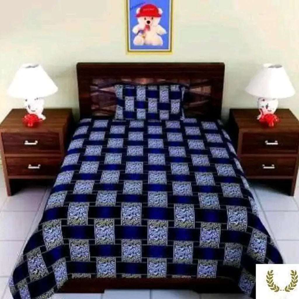 Trendy Printed Cotton Single Bedsheet