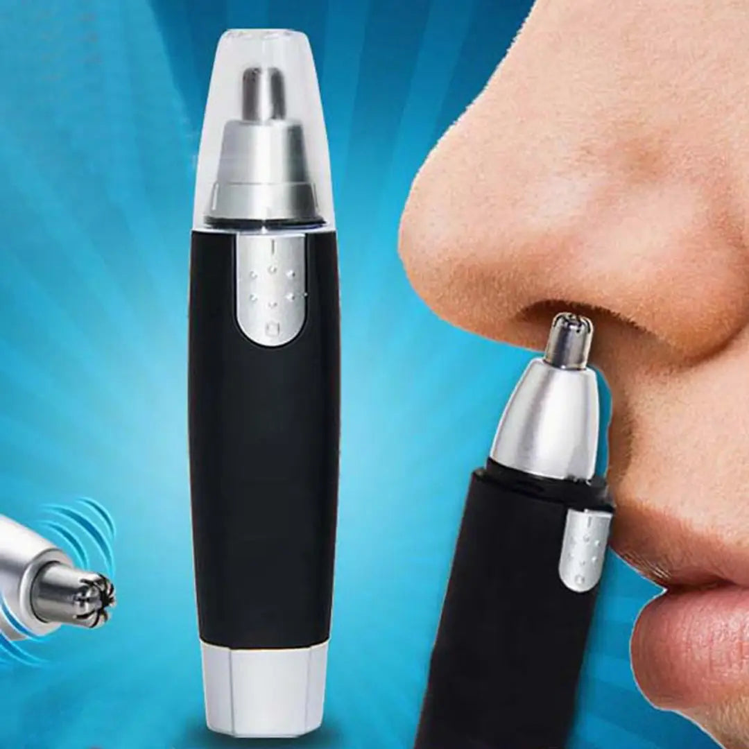 Cordless Nose and Hair Battery Operated Ergonomic Design Trimmer, Black
