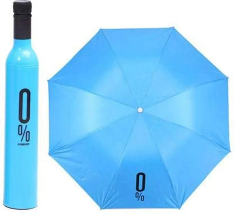 Folding Plastic Wine Bottle Shape Umbrella