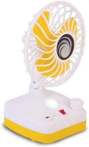 RECHARGEABLE FAN WITH LIGHT