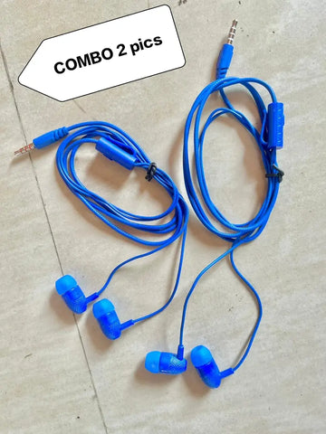 Earphone 2 pics COMBO blue