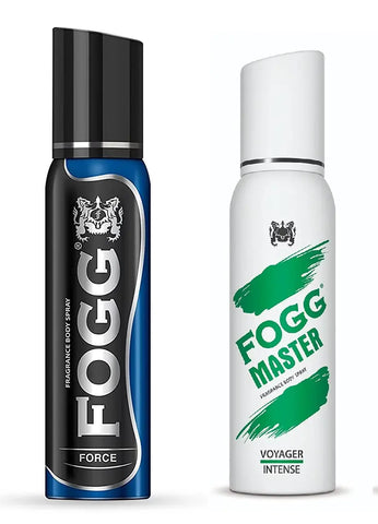 Fogg Force Fragrance Body Spray 150ml  Fogg Master Voyager Intense Body Spray 120ml - Combo of 2 Items