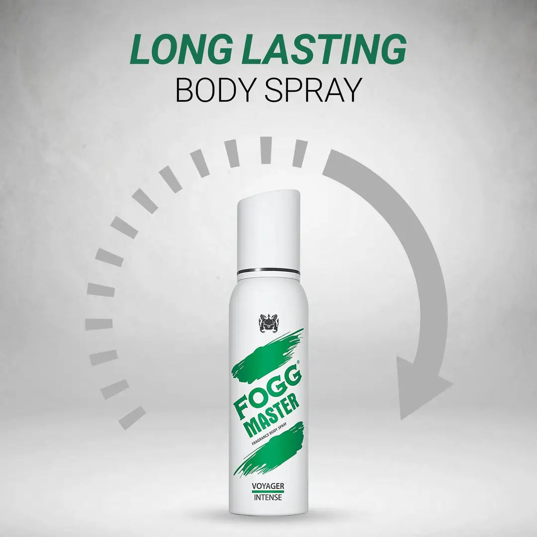Fogg Force Fragrance Body Spray 150ml  Fogg Master Voyager Intense Body Spray 120ml - Combo of 2 Items