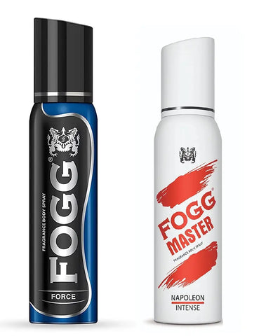 Fogg Force Fragrance Body Spray 150ml  Fogg Master Napoleon Intense Body Spray 120ml - Combo of 2 Items