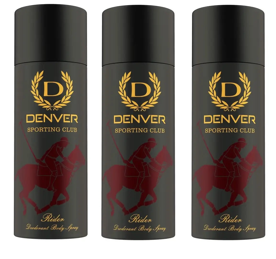 Denver Sporting Club Rider Deodorant Body Spray (165ml) Pack of 3