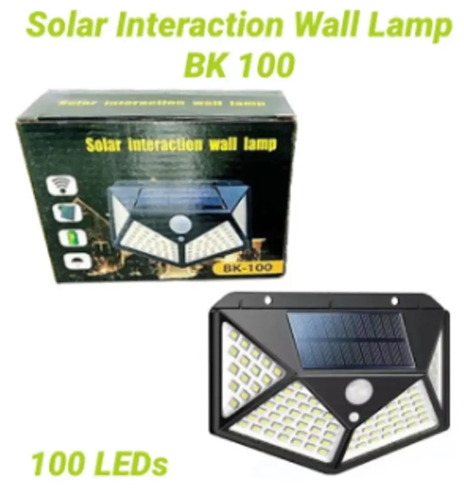 Solar Lights 100 LED Solar Power Outdoor Motion Sensor Light with LED On Both Side, Waterproof(100 LED - Pack of 1)