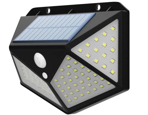 100 LED Solar Security Lightfor Garden, Outdoor, Deck Garage Lamp with Motion Sensor Solar Waterproof Wall Light Solar Powered Light with 3 Modes