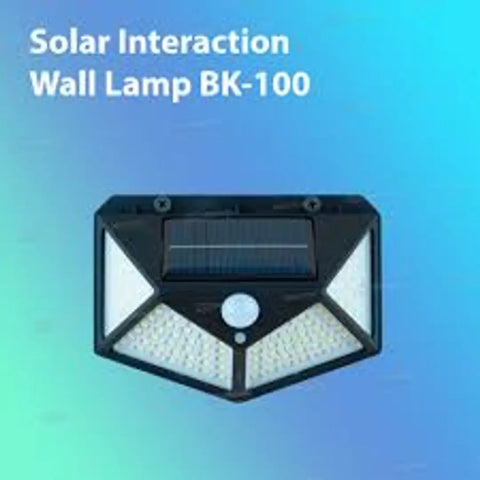 100 LED Solar Security Lightfor Garden, Outdoor, Deck Garage Lamp with Motion Sensor Solar Waterproof Wall Light Solar Powered Light with 3 Modes