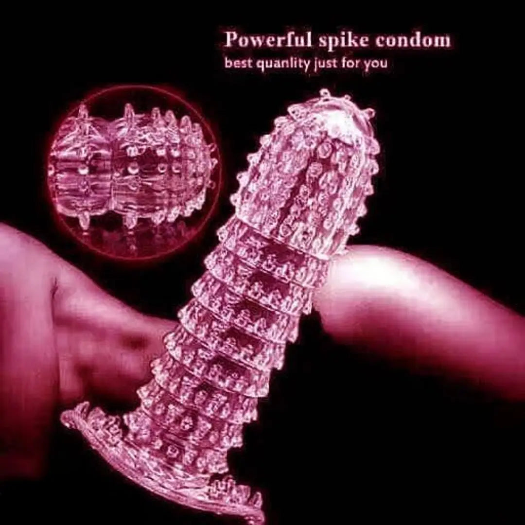 CRYSTAL Washable  Reusable Silicone Extra Dotted Condom (PACK OF 1)