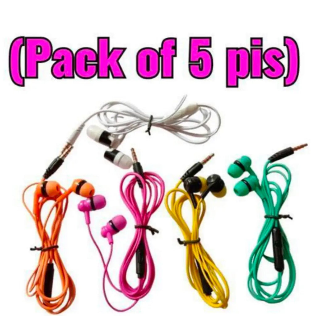 Earphone pack of 5pc combo