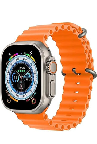CLUBCLASSY New T800 Ultra Watch Smartwatch 1.9 HD Display Bluetooth Calling smartwatch with orange ocean strap