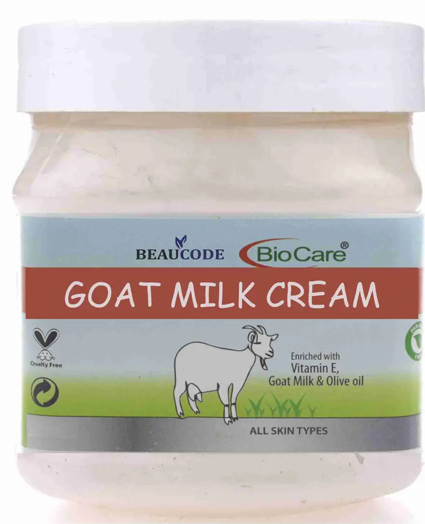 Beaucode Biocare Goat Milk Face Cream for Toning, Emollient, Softening, Moisturizing.