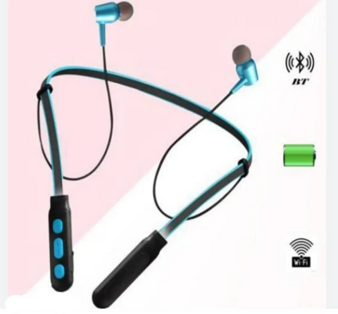 B11 Wireless Bluetooth Neckband Earbud Portable Headset Sports Running Sweatproof Compatible with All Android Smartphones Noise Cancellation.Multi Color