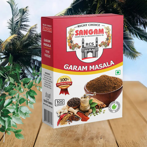 Right Choice Sangam Garam Masala 100% Natural Powder with No Preservatives Colours Added (100g, Garam Masala PAck of 5)