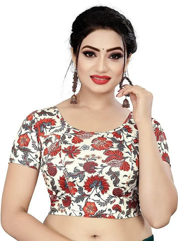 Trendy Women American Crepe Fabric Printed Unstiched Blouse