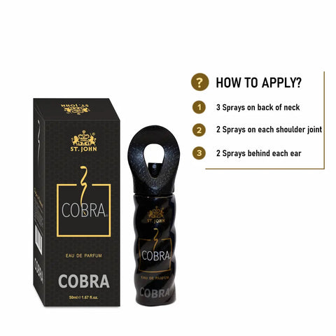 St. John - Cobra 50ml Eau De Parfum, Long Lasting Perfume for Men  Women 50ml