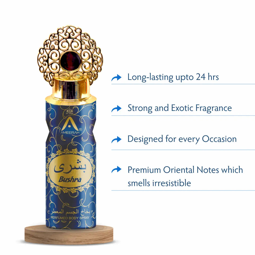 ST-JOHN Bushra Long Lasting Perfumed Deodorant Spray - For Men  Women 200ml