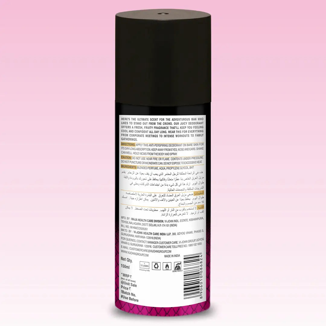 ST. JOHN Cobra Deo Juicy Long-Lasting Fragrance Deodorant Deodorant Spray - For Women (300 ml, Pack of 2)