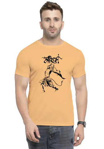 UneeQ Stylish Hanuman Angry Printed Tshirt  Round Neck Unisex Polyester | Lycra T-shirt for Men And Women