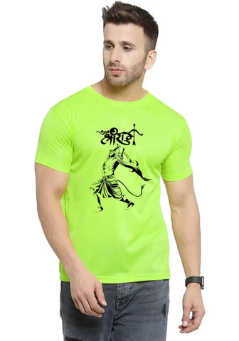 UneeQ Stylish Hanuman Angry Printed Tshirt  Round Neck Unisex Polyester | Lycra T-shirt for Men And Women
