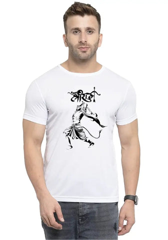 UneeQ Stylish Hanuman Angry Printed Tshirt  Round Neck Unisex Polyester | Lycra T-shirt for Men And Women