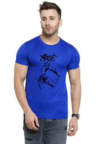 UneeQ Stylish Hanuman Angry Printed Tshirt  Round Neck Unisex Polyester | Lycra T-shirt for Men And Women