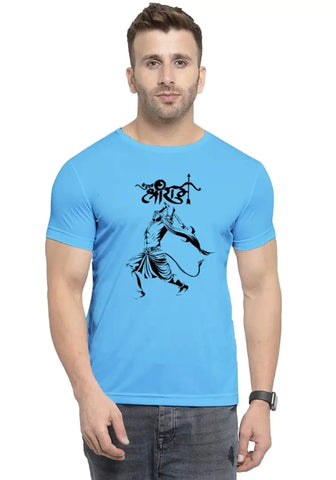 UneeQ Stylish Hanuman Angry Printed Tshirt  Round Neck Unisex Polyester | Lycra T-shirt for Men And Women