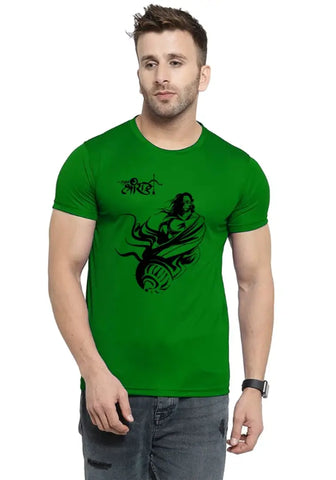 UneeQ Stylish Hanuman Printed Tshirt  Round Neck Unisex Polyester | Lycra T-shirt for Men And Women