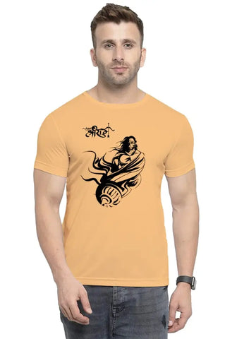 UneeQ Stylish Hanuman Printed Tshirt  Round Neck Unisex Polyester | Lycra T-shirt for Men And Women