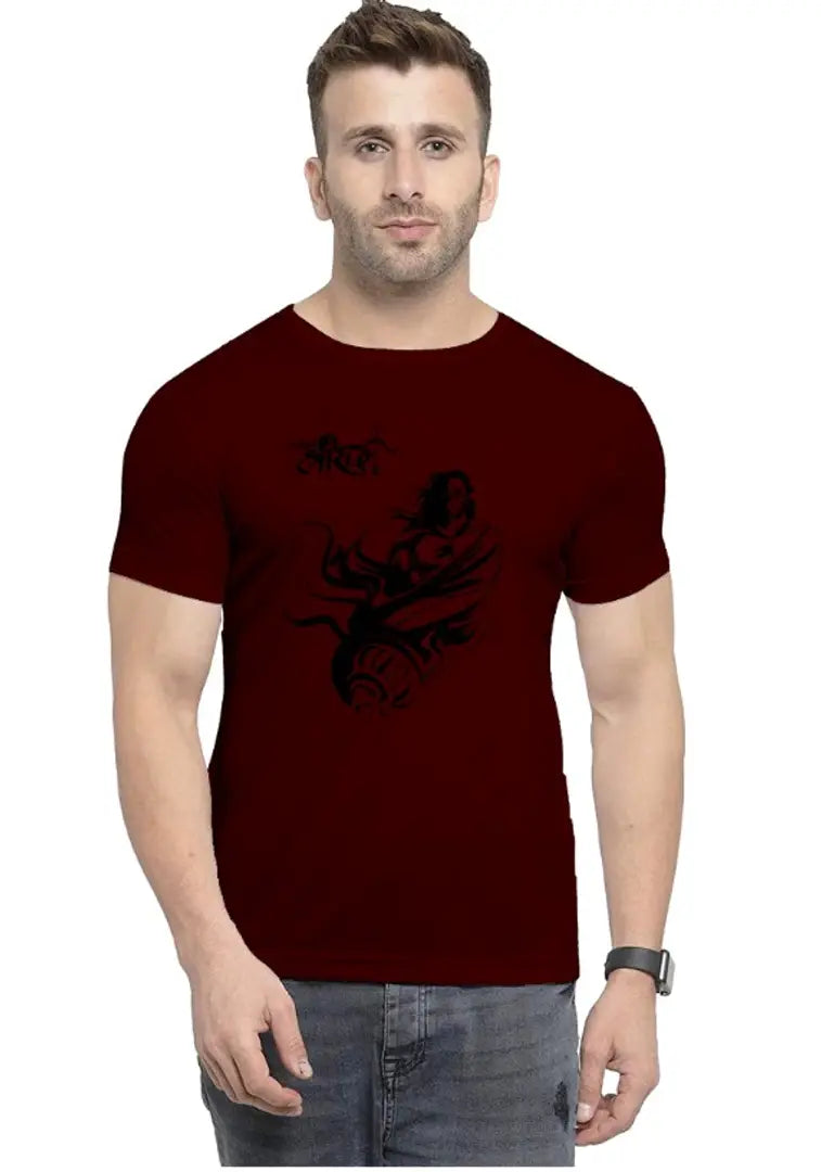 UneeQ Stylish Hanuman Printed Tshirt  Round Neck Unisex Polyester | Lycra T-shirt for Men And Women