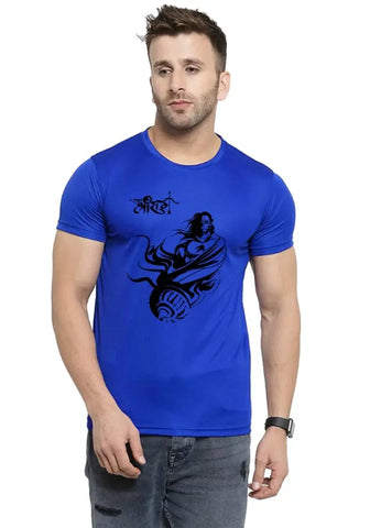 UneeQ Stylish Hanuman Printed Tshirt  Round Neck Unisex Polyester | Lycra T-shirt for Men And Women