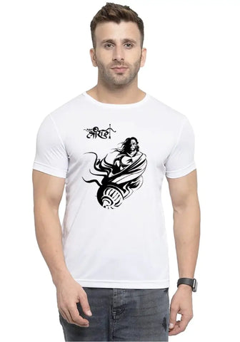 UneeQ Stylish Hanuman Printed Tshirt  Round Neck Unisex Polyester | Lycra T-shirt for Men And Women