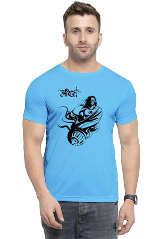 UneeQ Stylish Hanuman Printed Tshirt  Round Neck Unisex Polyester | Lycra T-shirt for Men And Women
