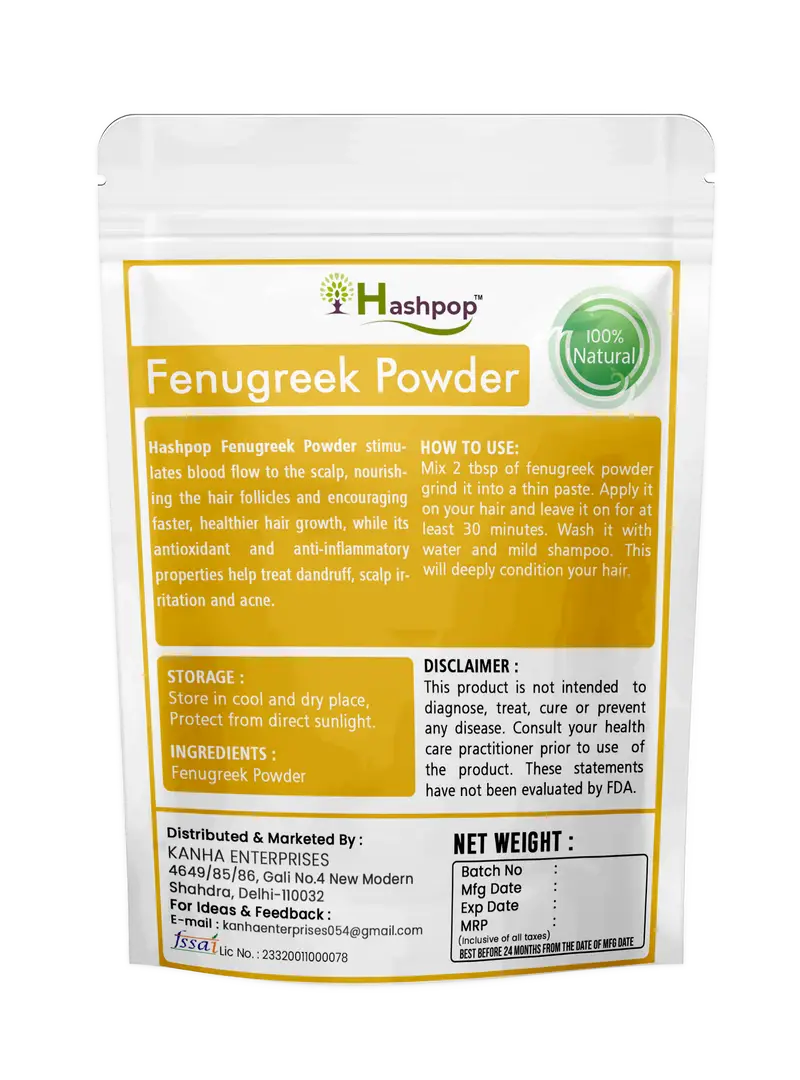 Hashpop Herbal Fenugreek Powder Methi Powder 250Gm Pack Of 1