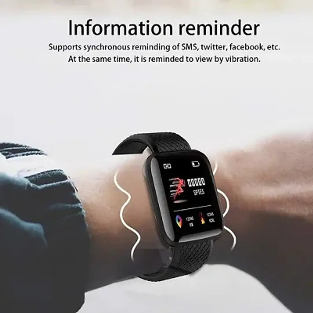 D20 Smart Watch Blood Pressure, OLED Touchscreen for Men/Women Compatible with all Smartphones Fitness Band