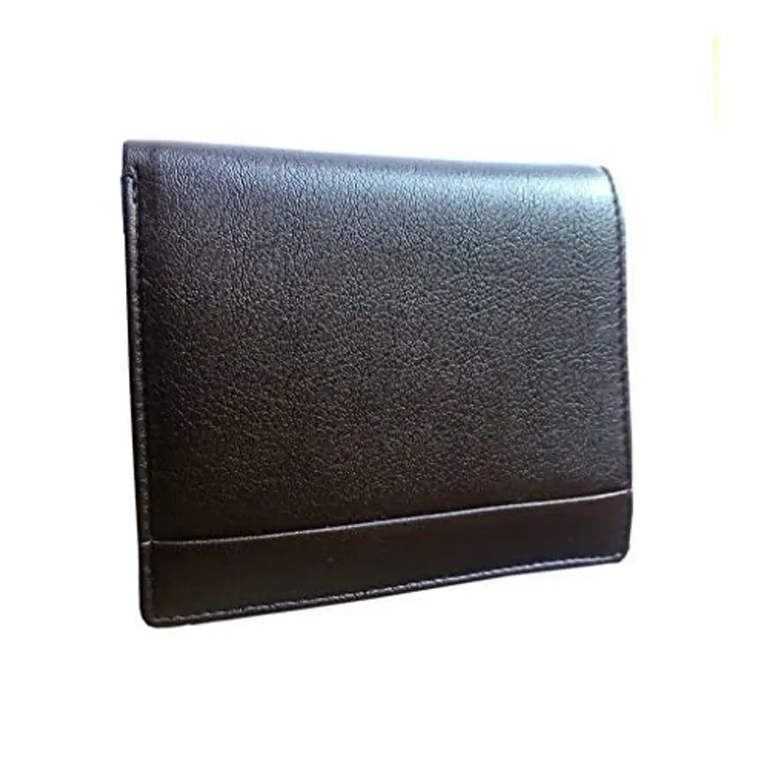 WSD men's brown synthetic wallet (WSDWallet007) (brown)