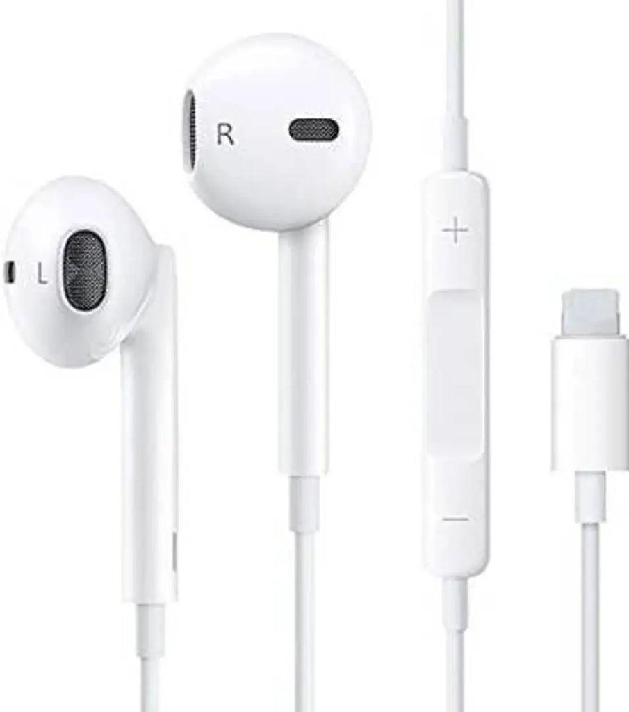 Lighting Earphones for iPhone Headphones in-Ear Wired Headset Wired Headset&nbsp;&nbsp;(Black, In the Ear)