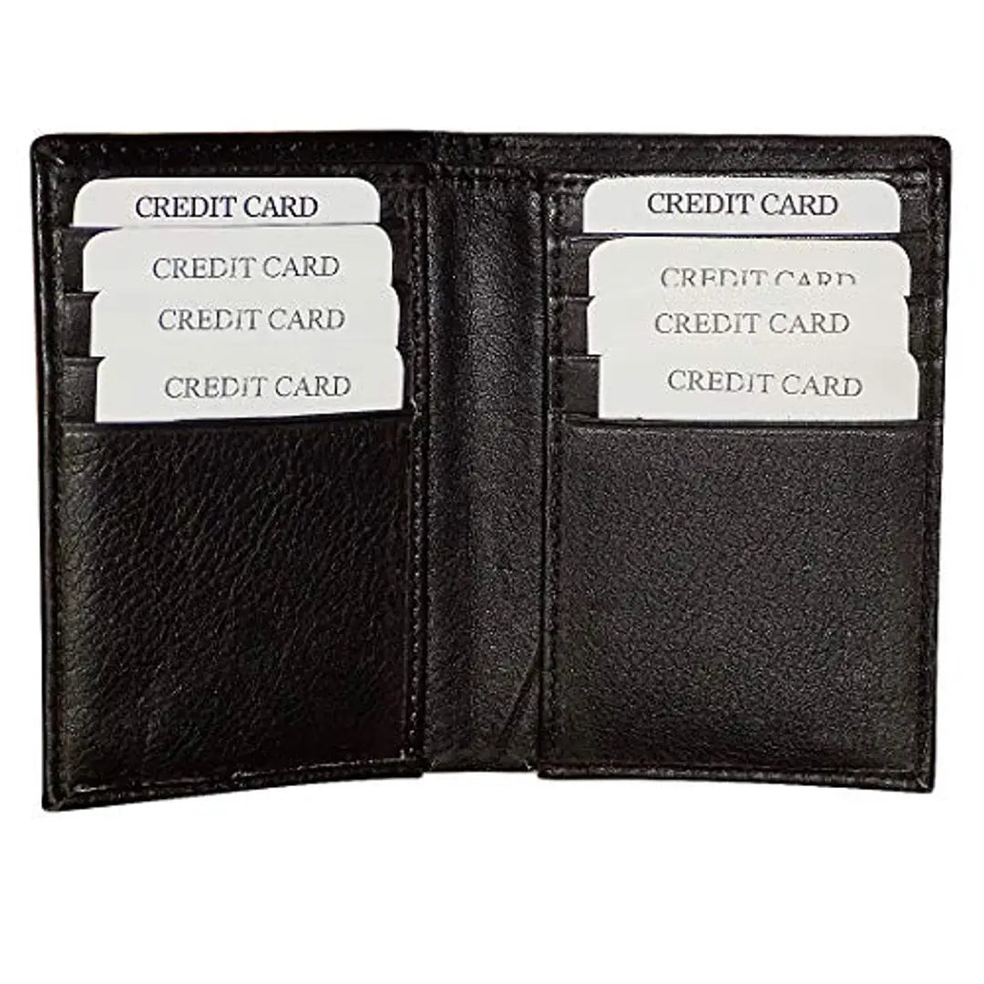 Style98 Black Leather Unisex Card Holder (33203NA38)
