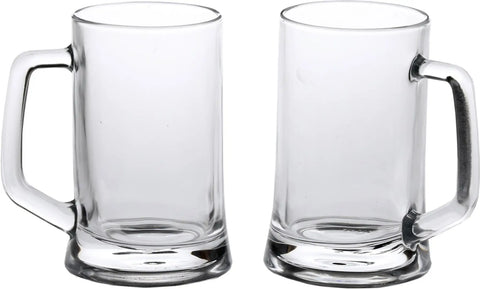 Glass Multipurpose Beer Mug With Handle Set Of 2