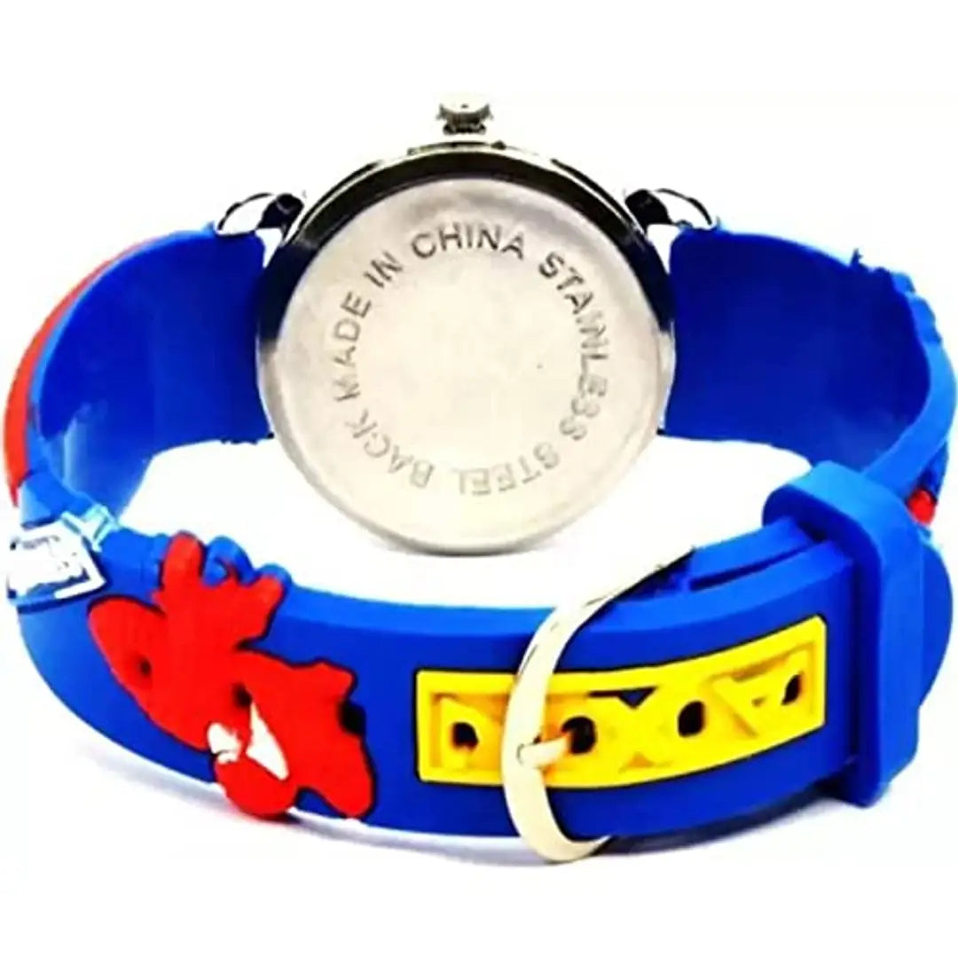 J JAMVAI New Kids Blue SPIDAEMAN Analog Watch for Boys and Girls