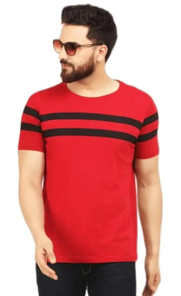 BET Branded Cotton Men's Tshirt (Small, RED)