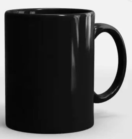 Ceramic Black Print Coffee Mug