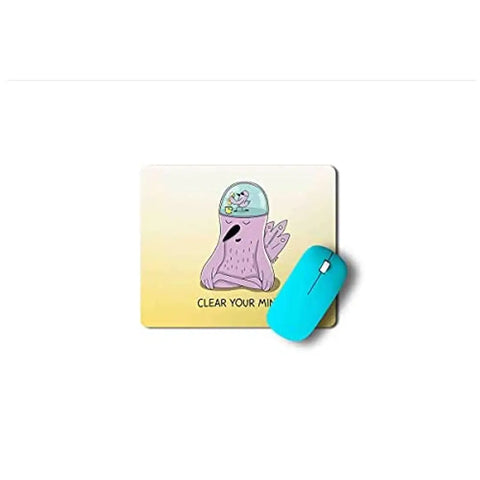 Corporate Mouse Pad|Clear Your Mind Print|Sublimated Mouse Pad|Anti - Slippery Mouse Pad|Mouse Pad for All Types of Mouse