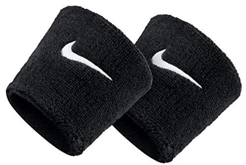 Sweatband Wrist Band Wrist Support For Gym  Sports (Black) - Pack of 1 Pair
