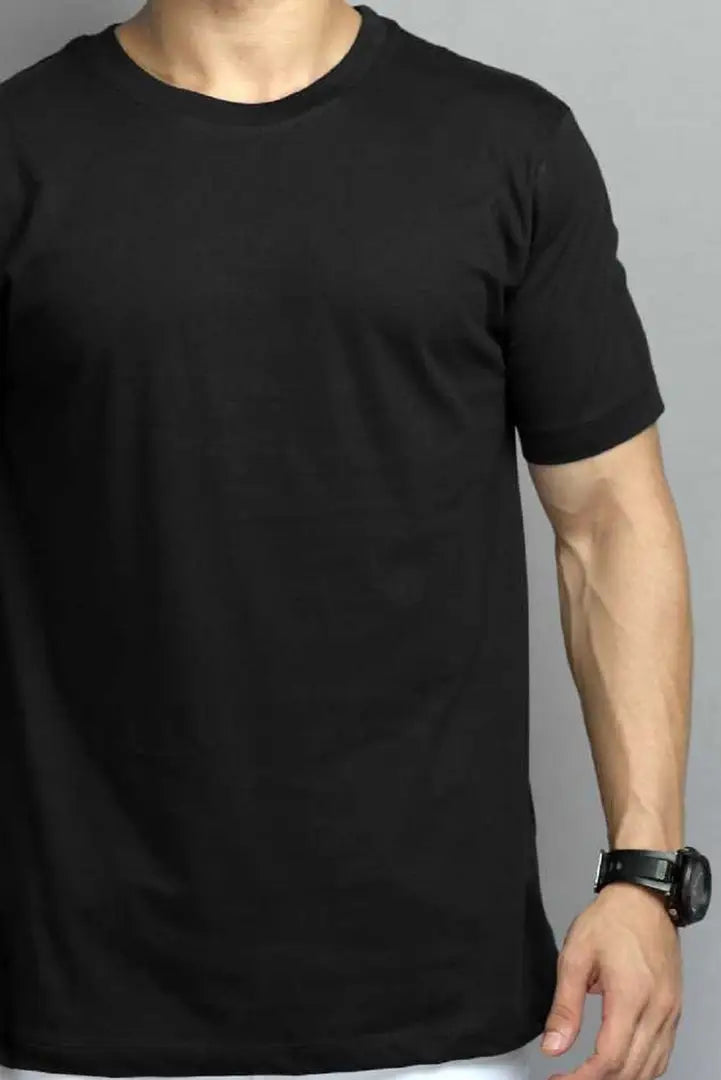 RiseMax Cotton Blend Half Sleeve Round Neck Regular Fit T-Shirt for Men