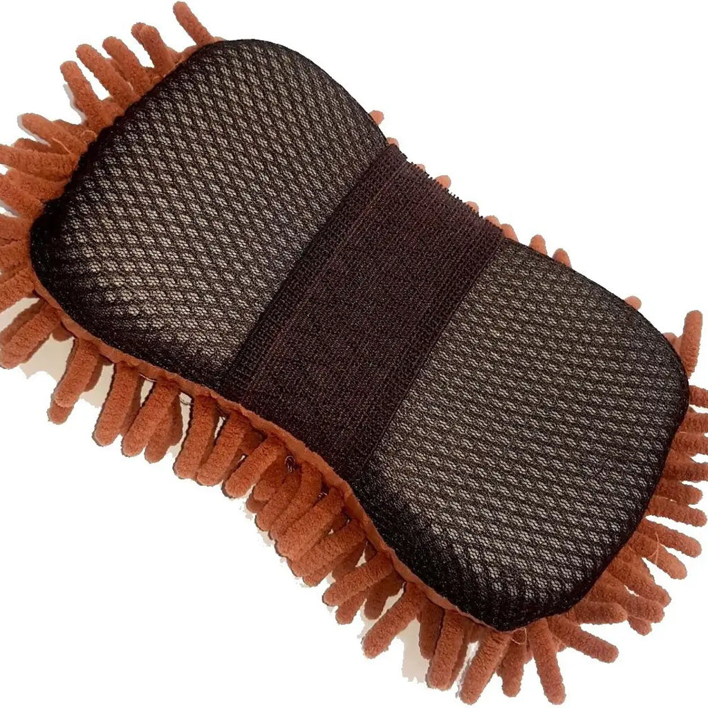 Car Microfibre Chenile Duster With Sponge  Grip. 2 in 1. Car Accessories, Regular Sponge  (Pack of 1)